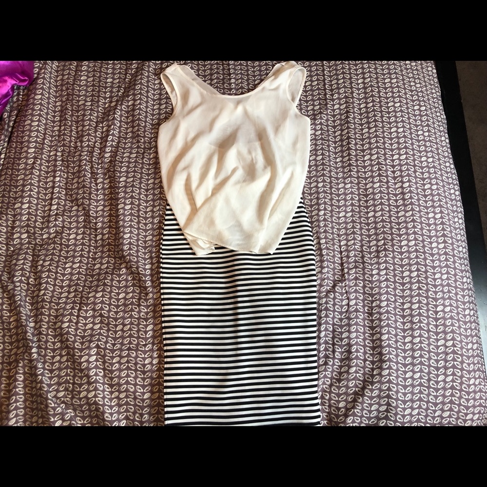 Pencil Skirt and Top Outfit